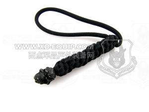 schmuckatellico Grins Lanyard - Black Oxidized Skull on Black 骷髅刀坠