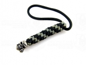 schmuckatellico Rose Lanyard - Pewter Skull on Black and Digi Camo 骷髅刀坠