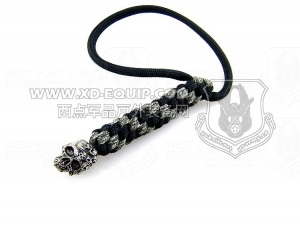 schmuckatellico Mind Lanyard - Pewter Skull on Black and Digi Camo 骷髅刀坠