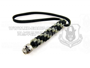 schmuckatellico “Classic Lanyard” - Pewter Skull on Black and Digi Camo 骷髅刀坠