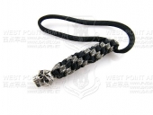 schmuckatellico Emerson Lanyard - Pewter Skull on Black and Digi Camo 爱默生骷髅刀坠