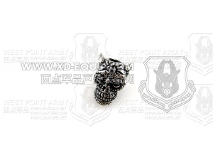 schmuckatellico Aquilo Sugar Skull Bead- Pewter 古罗马人骷髅头刀坠配件