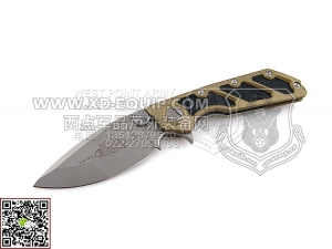 MICROTECH 微技术 153-7TA N690钢 金色阳极铝柄“Death on Contact死亡接触”  2013年度最佳协作工具作品“折”