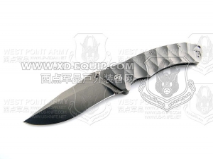 FOX Knives 意大利狐狸 OLC-0112/2TI“BRAVADO 冒险”N690钢 Titanium钛合金柄“折”