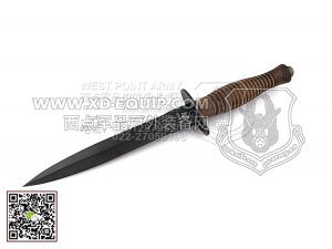 FOX Knives 意大利狐狸 592W “FAIRBAIRN ”N690钢 胡桃木柄 荷兰突击队专用双刃“直”