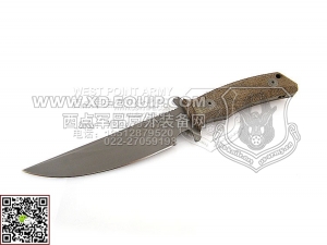 FOX Knives 意大利狐狸 FX-1666TKSERIE E.T.K. EXAGON TACTICAL 440C钢 米卡塔柄 占戈 术“直”