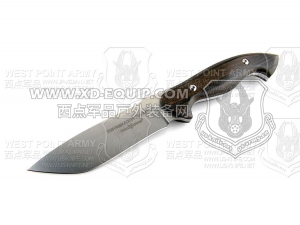 FOX Knives 意大利狐狸 600W “RETRIBUTION SCOUT 报复侦查”N690钢 黑柿木柄“直”