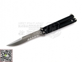 MICROTECH 微技术 173-11 Elmax钢 阳极铝柄 蝴蝶刃“折”