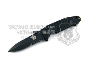 FOX Knives 意大利狐狸 sok09cm02b 意大利现役第9伞兵突击团 三角特殊任务校官纪念版“折”