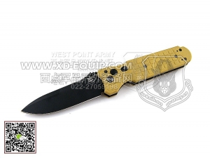 FOX Knives 意大利狐狸 448T“SP2F战术”N690钢 G10柄“侧跳”