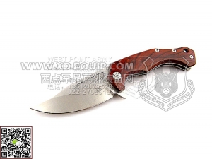 FOX Knives 意大利狐狸 FX520CB“BORIS MANASHEROV 鲍里斯沙漠之狐”N690Co钢 黄檀木柄 “折”