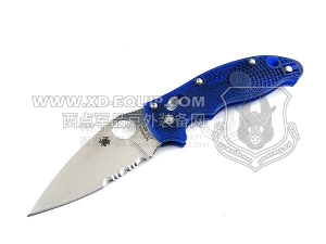 Spyderco 蜘蛛 C101PSBL2 Manix2 Blue Lightweight 马尼克斯2代 半齿蓝色轻型“折”