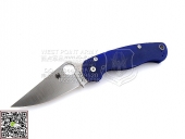 Spyderco 蜘蛛 C81GPDBL2 PARA MILITARY&#8482; 2 CPM S110V G-10 美君伞兵“折”