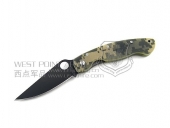 Spyderco 蜘蛛 C36GPCMOBK Military Digicam G-10 美君君用“折”