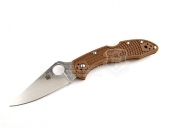 Spyderco 蜘蛛 C11FPBN Delica4 Flat Ground爱默生开拓者“折”