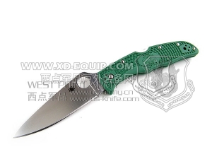 Spyderco 蜘蛛 C10FPGR Endura 4 Flat 颠峰战士FRN柄“折”