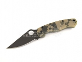 Spyderco 蜘蛛 C81GPCMOBK2 Para-Military G-10 迷彩柄美君伞兵“折”