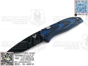 benchmade 蝴蝶 665BK 154CM钢 双色G-10柄助力快开“折”