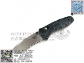 Benchmade 蝴蝶 585S"Mini Barrage 坝" 助力快开半齿“折”