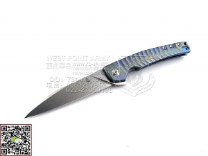 KIZER KI3457A2 CPM-S35Vn钢 幻彩6AL4V Titanium 钛金属柄“折”