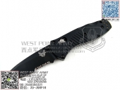 Benchmade 蝴蝶 585SBK"Mini Barrage 坝" 黑刃半齿助力快开“折”